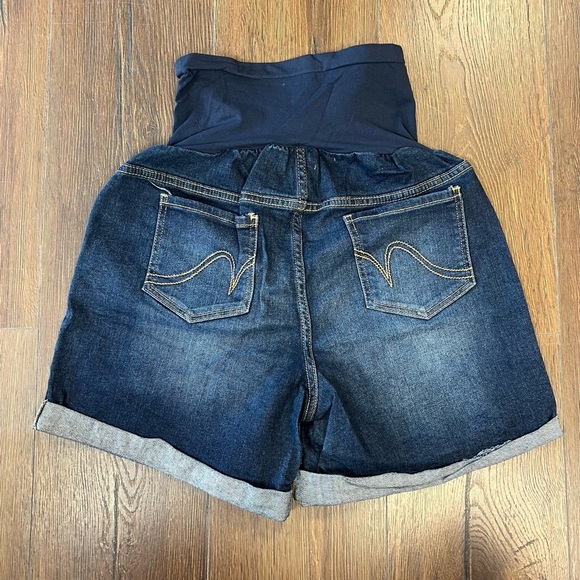 Indigo Blue maternity short SZ LG - Picture 3 of 3